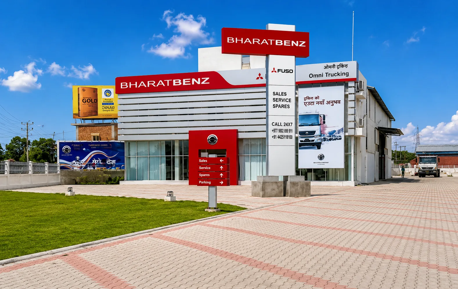 Bharat Benz Showroom & Service Center, Birgunj, OSRC project photo
